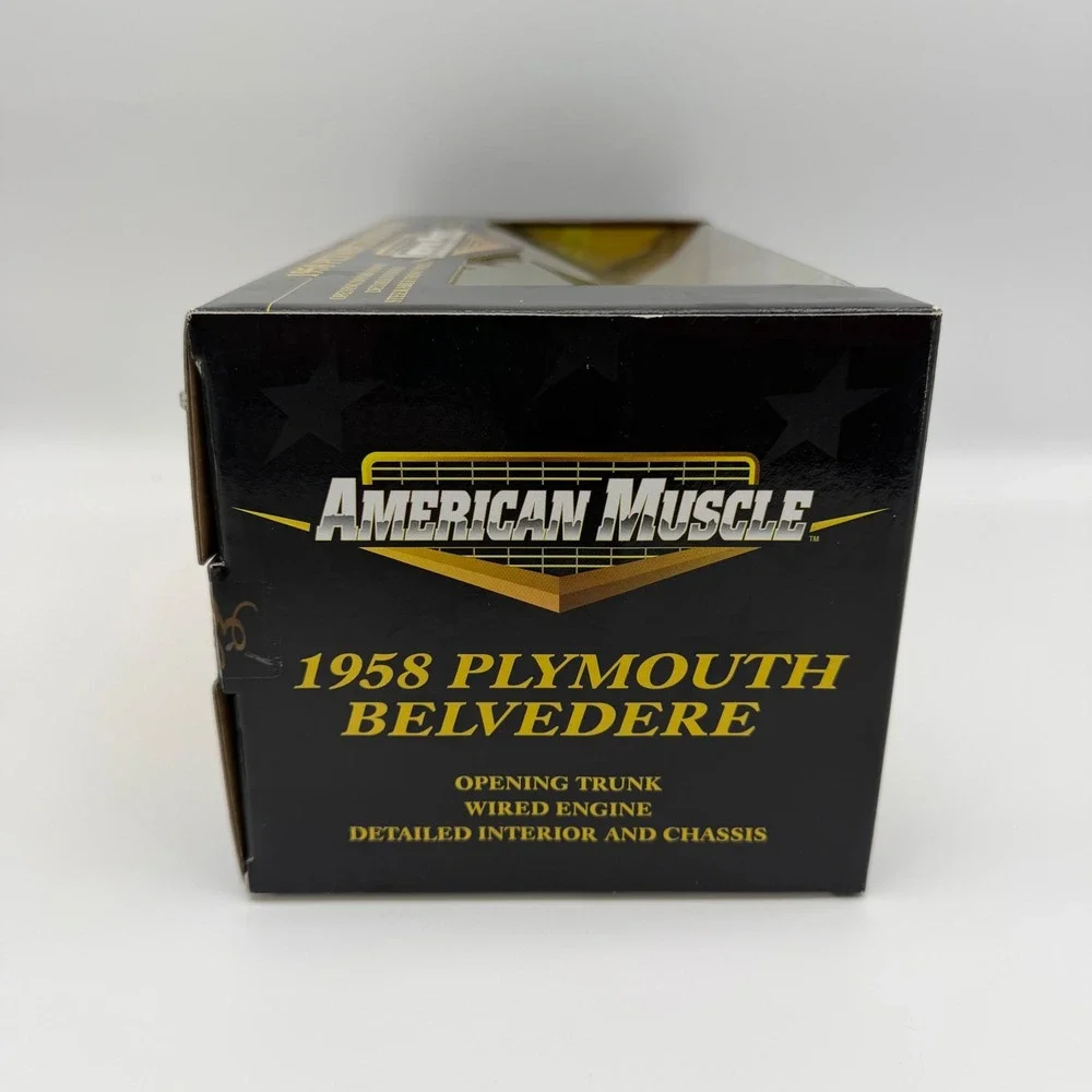 ERTL 1958 Plymouth Belvedere Teal American Muscle Limited Edition Diecast 1:18